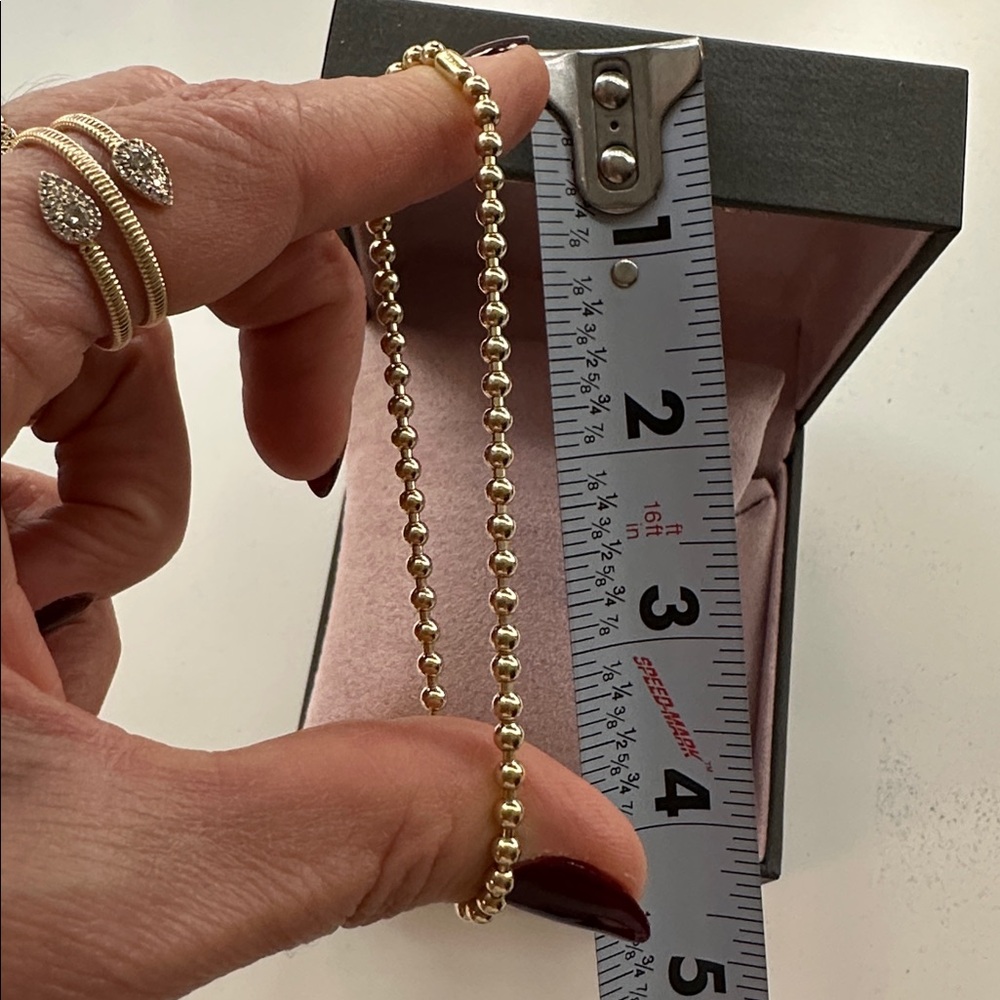 EF Collection Chic Gold Ball Stretch Bracelet -set of 3- original packaging inc - Picture 12 of 12